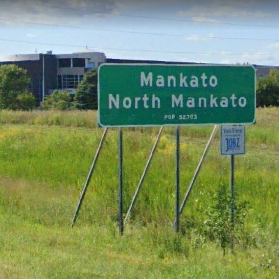 Mankato-North Mankato entrance sign